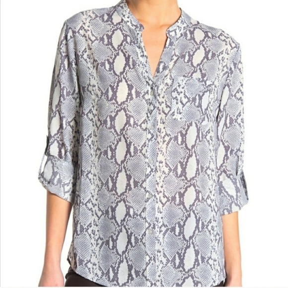 Kut from the Kloth Tops - Kut From the Kloth Semi Sheer Snake Print blouse Size MP